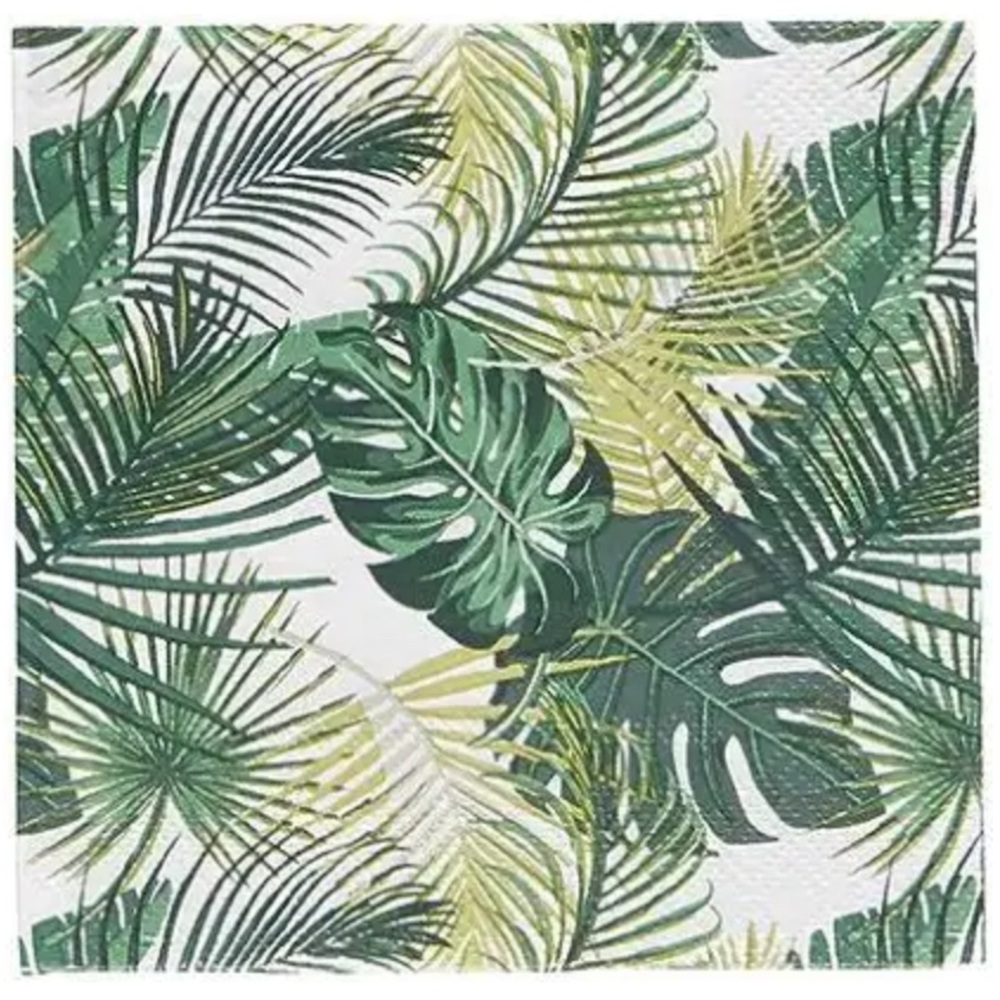 Harman Palm Leaf paper luncheon napkin-20 count x 2 packs-NWT